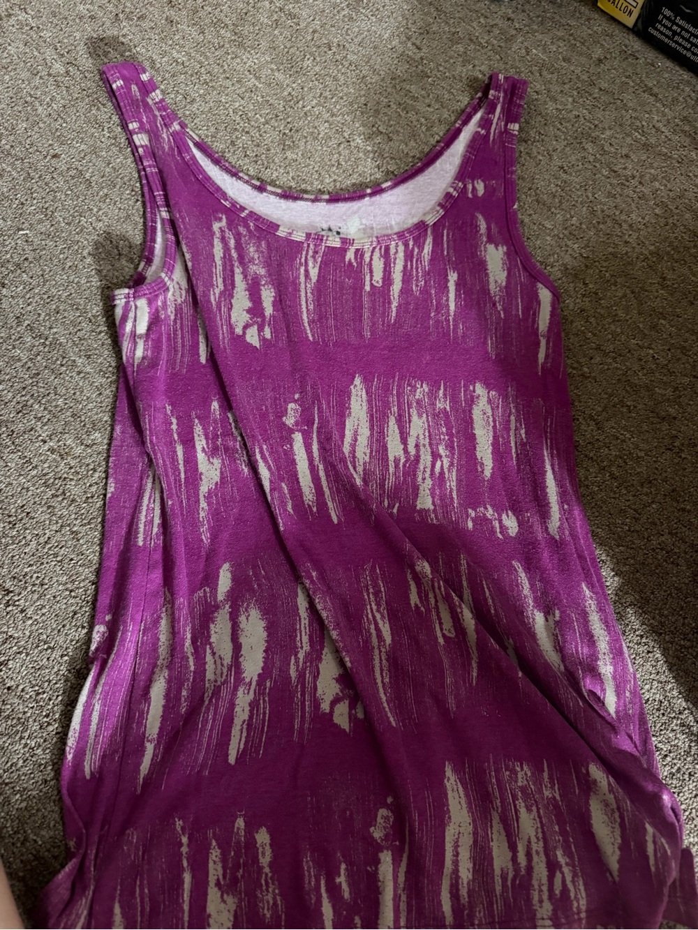Women’s Purple Brushstroke Tank Top